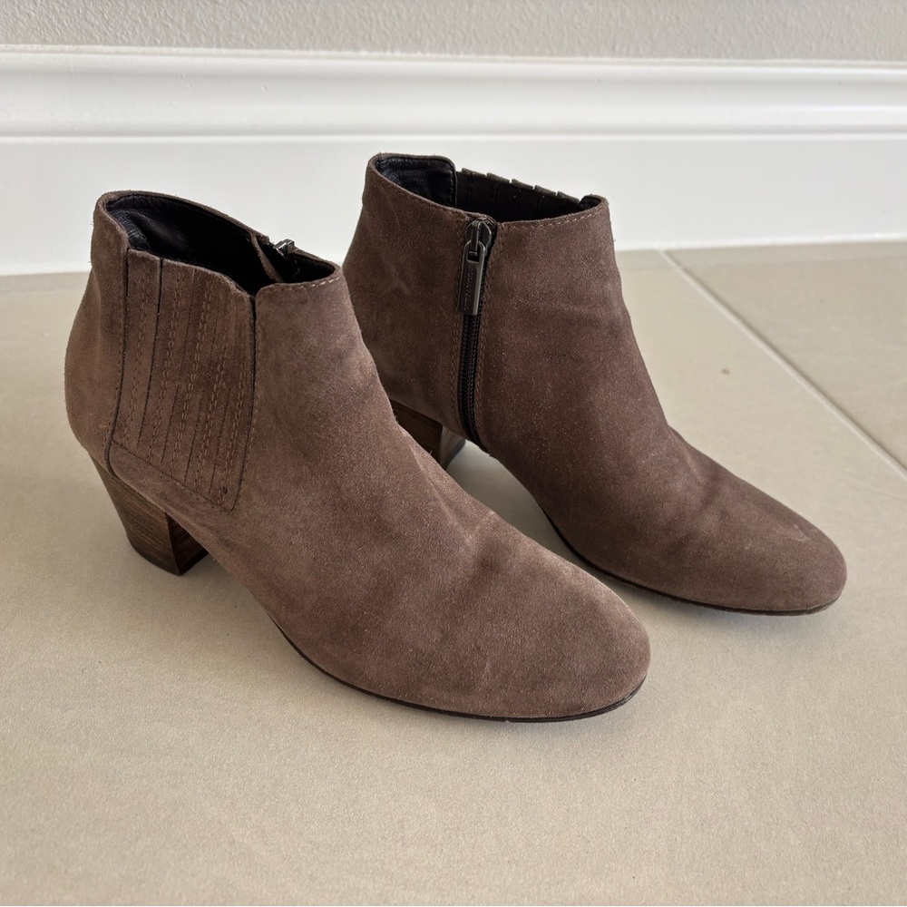 Aquatalia Italian Suede Ankle Boots
